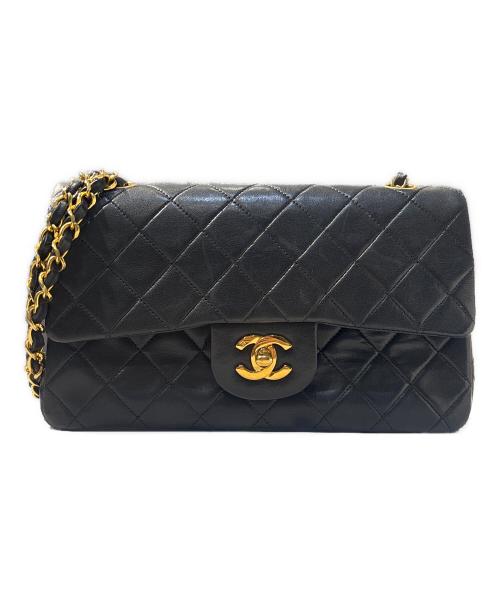 CHANEL（シャネル）CHANEL (シャネル) Classic Matelassé Bag マトラッセ23 Ｗフラップチェーンショルダーバッグ ブラック サイズ:23の古着・服飾アイテム