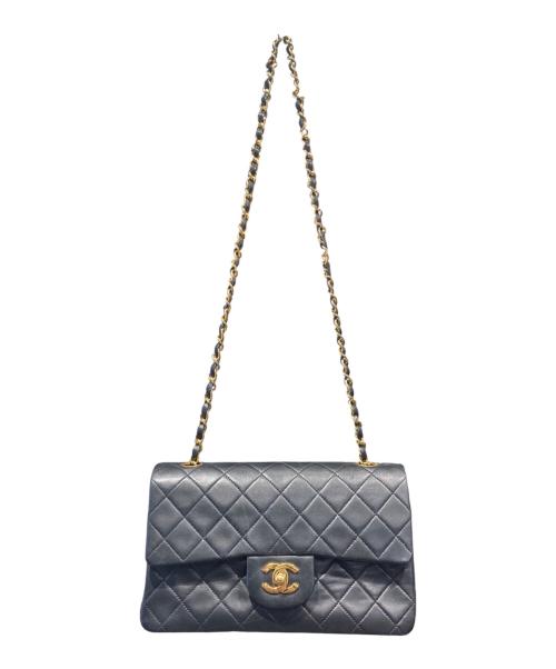 CHANEL（シャネル）CHANEL (シャネル) Classic Matelassé Bag マトラッセ23 Ｗフラップチェーンショルダーバッグ ブラック サイズ:23の古着・服飾アイテム