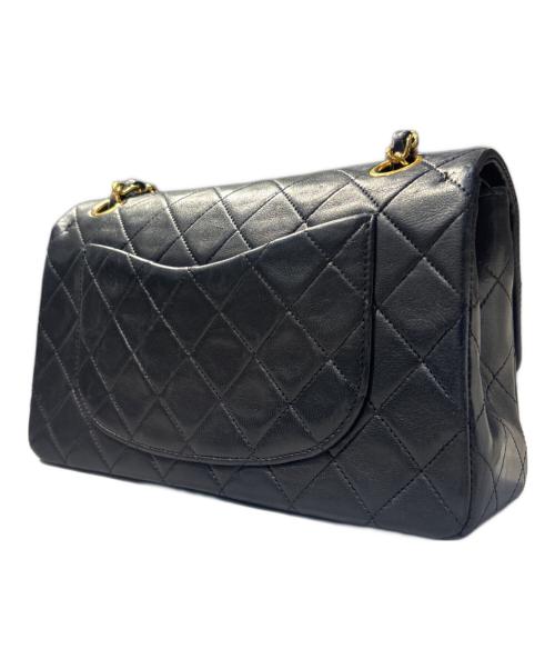 CHANEL（シャネル）CHANEL (シャネル) Classic Matelassé Bag マトラッセ23 Ｗフラップチェーンショルダーバッグ ブラック サイズ:23の古着・服飾アイテム