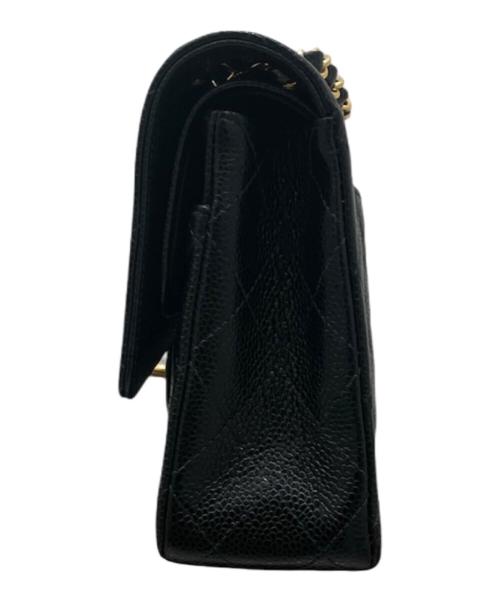 CHANEL（シャネル）CHANEL (シャネル) マトラッセ25 Wフラップチェーンショルダーバッグ ブラック サイズ:25の古着・服飾アイテム