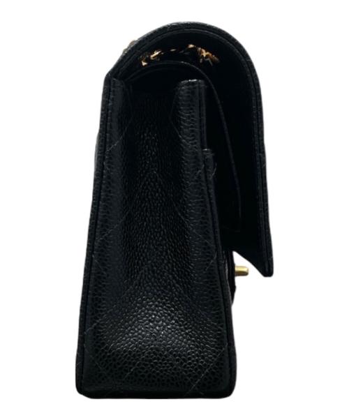 CHANEL（シャネル）CHANEL (シャネル) マトラッセ25 Wフラップチェーンショルダーバッグ ブラック サイズ:25の古着・服飾アイテム