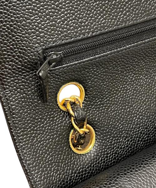 CHANEL（シャネル）CHANEL (シャネル) マトラッセ25 Wフラップチェーンショルダーバッグ ブラック サイズ:25の古着・服飾アイテム