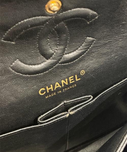 CHANEL（シャネル）CHANEL (シャネル) マトラッセ23 Wフラップチェーンショルダーバッグ ブラック サイズ:23の古着・服飾アイテム