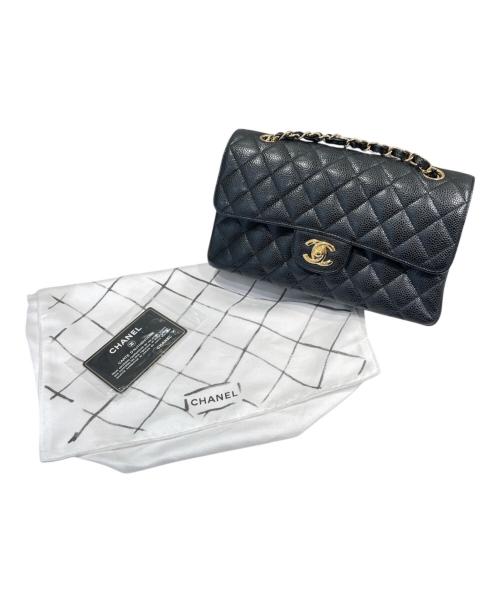 CHANEL（シャネル）CHANEL (シャネル) マトラッセ23 Wフラップチェーンショルダーバッグ ブラック サイズ:23の古着・服飾アイテム
