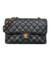 CHANEL（シャネル）の古着「マトラッセ23 Wフラップチェーンショルダーバッグ」｜ブラック