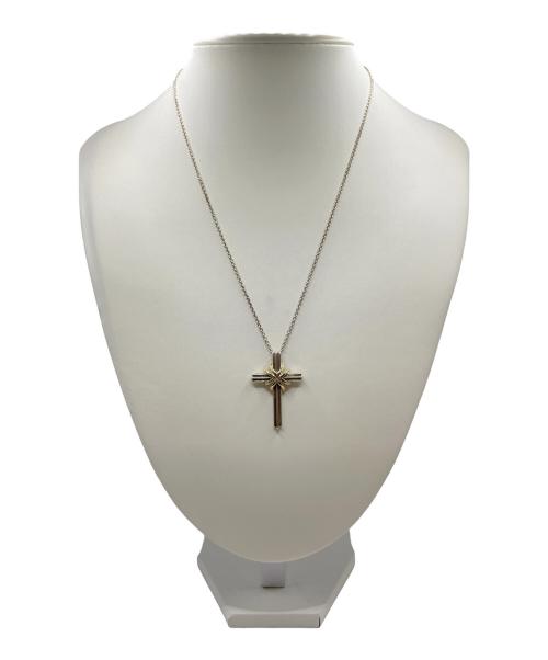 TIFFANY & Co.（ティファニー）TIFFANY & Co. (ティファニー) シグネチャークロス ネックレス シルバー×ゴールドの古着・服飾アイテム