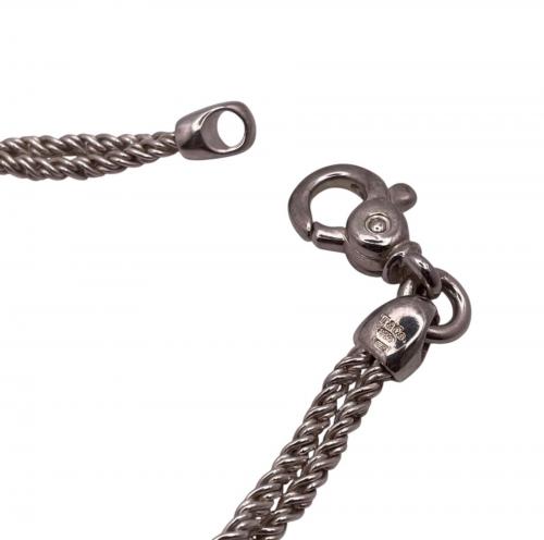 TIFFANY & Co.（ティファニー）TIFFANY & Co. (ティファニー) ダブルロープ・センターノットブレスレット サイズ:約19cmの古着・服飾アイテム