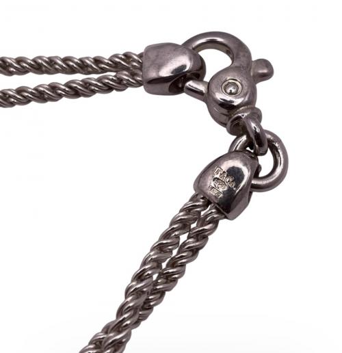 TIFFANY & Co.（ティファニー）TIFFANY & Co. (ティファニー) ダブルロープ・センターノットブレスレット サイズ:約19cmの古着・服飾アイテム