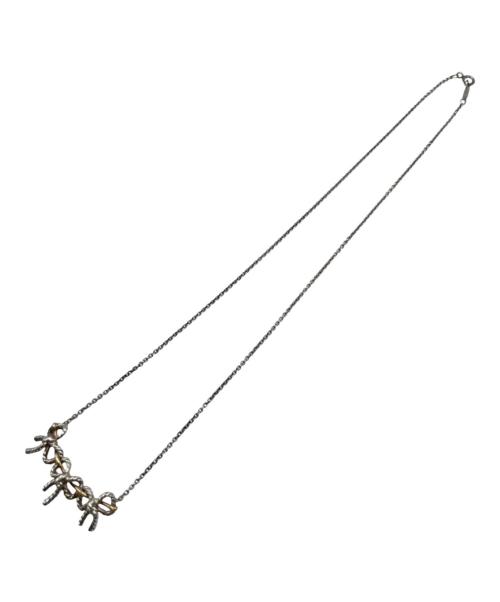 TIFFANY & Co.（ティファニー）TIFFANY & Co. (ティファニー) トリプルリボン ネックレス シルバー×ゴールドの古着・服飾アイテム