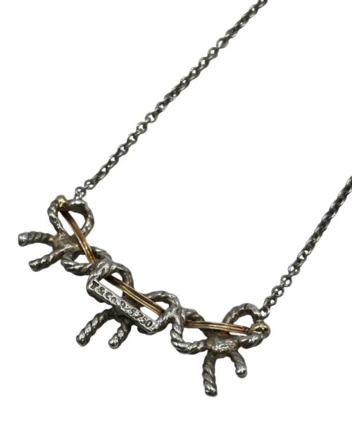 TIFFANY & Co.（ティファニー）TIFFANY & Co. (ティファニー) トリプルリボン ネックレス シルバー×ゴールドの古着・服飾アイテム