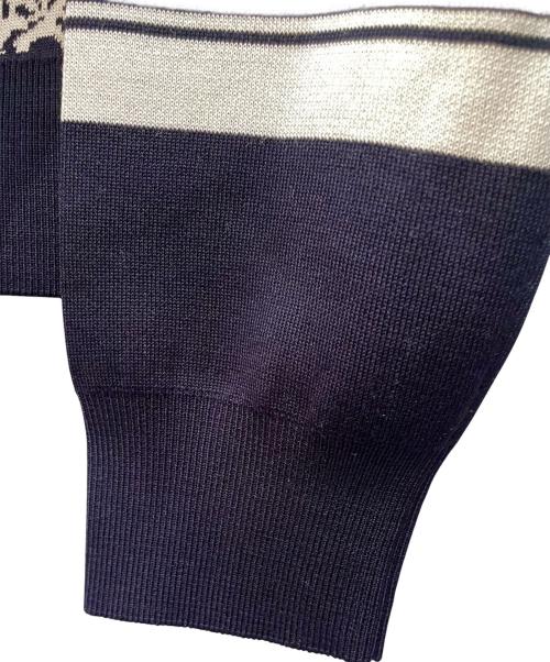 HERMES（エルメス）HERMES (エルメス) 無秩序ニット ネイビー サイズ:36の古着・服飾アイテム