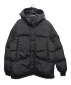 STONE ISLANDストーンアイランド）の古着「イロンメタル ガーメントダイ ロゴパッチ ダウンジャケット」｜ブラック