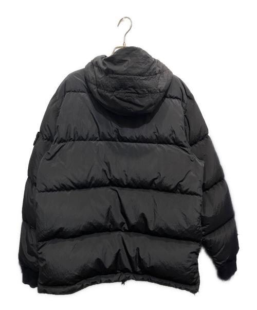 STONE ISLAND（ストーンアイランド）STONE ISLAND (ストーンアイランド) イロンメタル ガーメントダイ ロゴパッチ ダウンジャケット ブラック サイズ:Lの古着・服飾アイテム