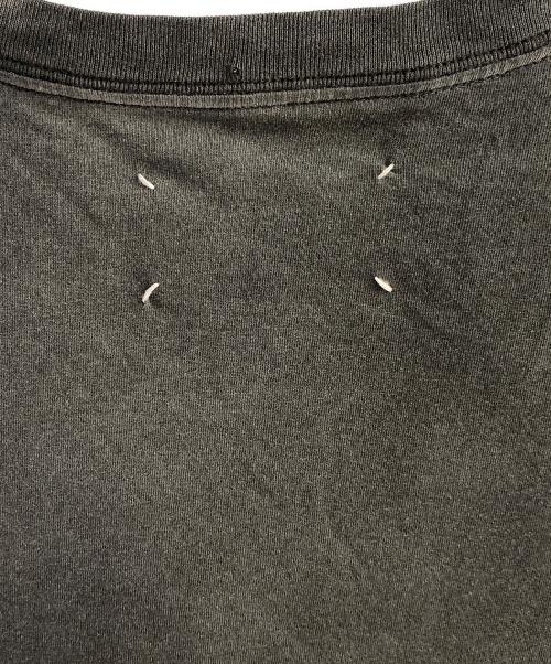 Maison Margiela（メゾンマルジェラ）Maison Margiela (メゾンマルジェラ) リバースロゴガーメントダイTシャツ ブラック サイズ:Sの古着・服飾アイテム