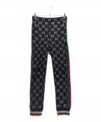 GUCCIグッチ）の古着「GG Cotton Jersey Jogging Pants/GGコットンジャージージョギングパンツ/695976」｜ブラック