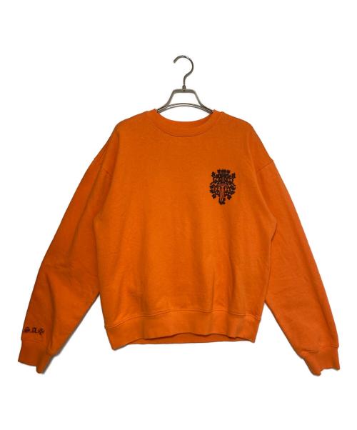 CHROME HEARTS（クロムハーツ）CHROME HEARTS (クロムハーツ) Limited Vine Dagger Print Sweatshirt オレンジ サイズ:Mの古着・服飾アイテム