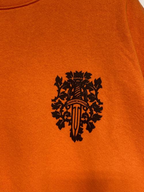 CHROME HEARTS（クロムハーツ）CHROME HEARTS (クロムハーツ) Limited Vine Dagger Print Sweatshirt オレンジ サイズ:Mの古着・服飾アイテム