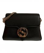 GUCCIグッチ）の古着「インターロッキング2WAYショルダーバッグ」｜ブラック