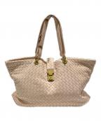 BOTTEGA VENETAボッテガベネタ）の古着「Intrecciato Tote Bag/イントレチャートトートバッグ/162197」｜ライトピンク