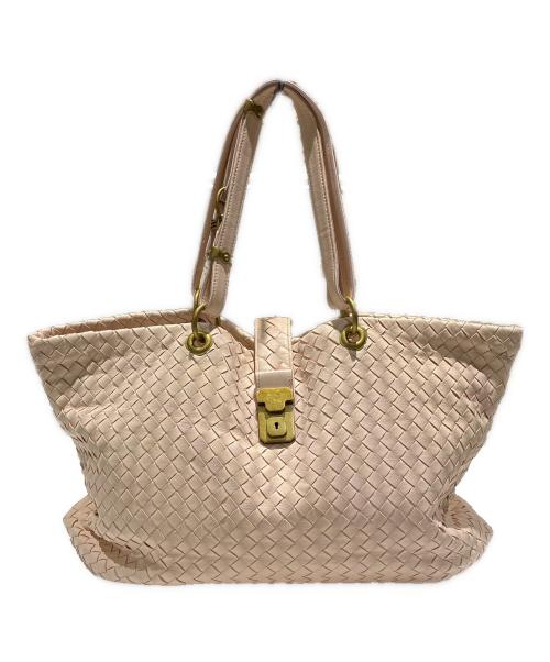 BOTTEGA VENETA（ボッテガベネタ）BOTTEGA VENETA (ボッテガベネタ) Intrecciato Tote Bag/イントレチャートトートバッグ/162197 ライトピンクの古着・服飾アイテム