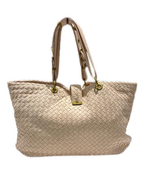 BOTTEGA VENETA（ボッテガベネタ）BOTTEGA VENETA (ボッテガベネタ) Intrecciato Tote Bag/イントレチャートトートバッグ/162197 ライトピンクの古着・服飾アイテム