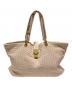 BOTTEGA VENETA（ボッテガベネタ）の古着「Intrecciato Tote Bag/イントレチャートトートバッグ/162197」｜ライトピンク