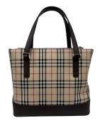 BURBERRYバーバリー）の古着「ノバチェック柄トートバッグ」｜ベージュ