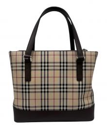 BURBERRY（バーバリー）の古着「ノバチェック柄トートバッグ」｜ベージュ