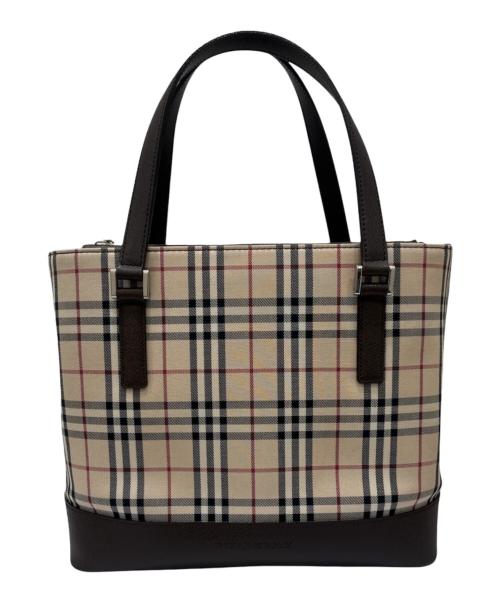 BURBERRY（バーバリー）BURBERRY (バーバリー) ノバチェック柄トートバッグ ベージュの古着・服飾アイテム