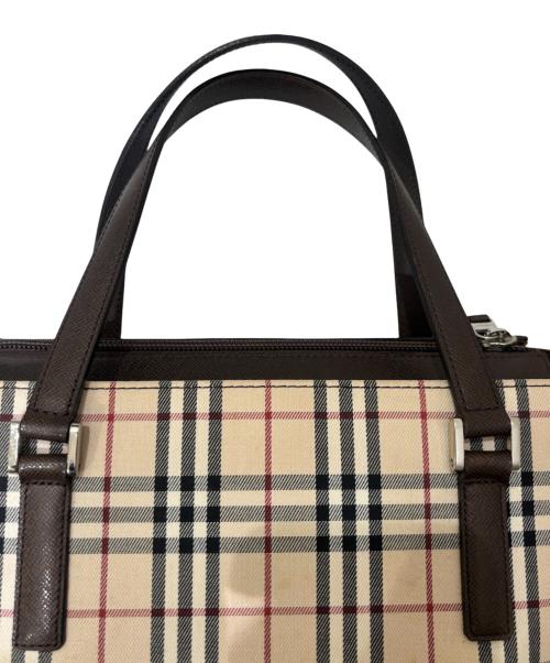 BURBERRY（バーバリー）BURBERRY (バーバリー) ノバチェック柄トートバッグ ベージュの古着・服飾アイテム