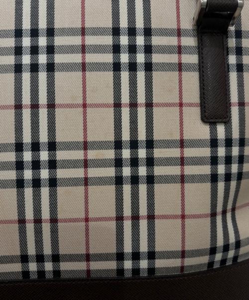 BURBERRY（バーバリー）BURBERRY (バーバリー) ノバチェック柄トートバッグ ベージュの古着・服飾アイテム