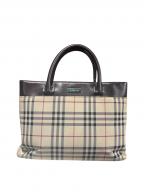 BURBERRYバーバリー）の古着「トートバッグ」｜ベージュ×ブラウン