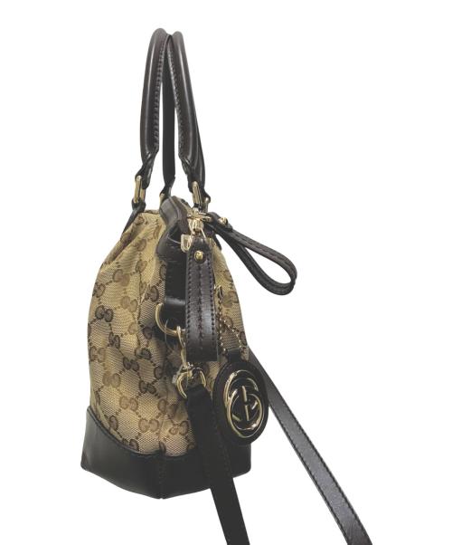 GUCCI（グッチ）GUCCI (グッチ) 2WAYショルダーバッグ ベージュ×ブラウン サイズ:-の古着・服飾アイテム
