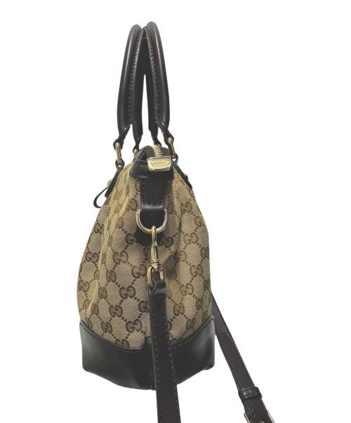 GUCCI（グッチ）GUCCI (グッチ) 2WAYショルダーバッグ ベージュ×ブラウン サイズ:-の古着・服飾アイテム