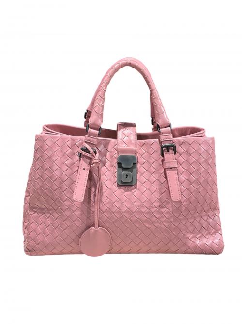 BOTTEGA VENETA（ボッテガベネタ）BOTTEGA VENETA (ボッテガベネタ) イントレチャート2WAYショルダーバッグ ピンク サイズ:-の古着・服飾アイテム