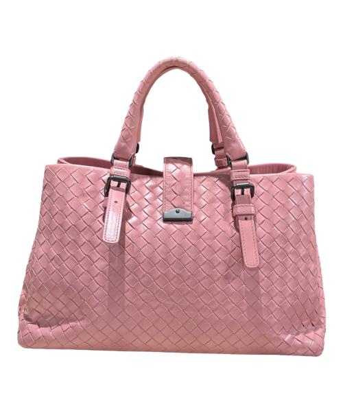 BOTTEGA VENETA（ボッテガベネタ）BOTTEGA VENETA (ボッテガベネタ) イントレチャート2WAYショルダーバッグ ピンク サイズ:-の古着・服飾アイテム