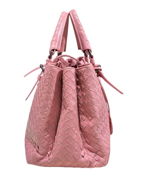 BOTTEGA VENETA（ボッテガベネタ）BOTTEGA VENETA (ボッテガベネタ) イントレチャート2WAYショルダーバッグ ピンク サイズ:-の古着・服飾アイテム