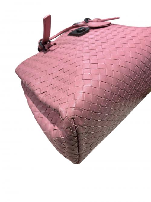 BOTTEGA VENETA（ボッテガベネタ）BOTTEGA VENETA (ボッテガベネタ) イントレチャート2WAYショルダーバッグ ピンク サイズ:-の古着・服飾アイテム