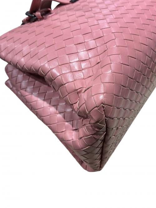 BOTTEGA VENETA（ボッテガベネタ）BOTTEGA VENETA (ボッテガベネタ) イントレチャート2WAYショルダーバッグ ピンク サイズ:-の古着・服飾アイテム