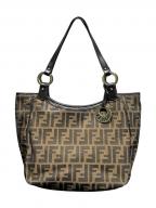 FENDIフェンディ）の古着「FENDI/ハンドバッグ/ズッカ柄/8BH156」｜ブラウン