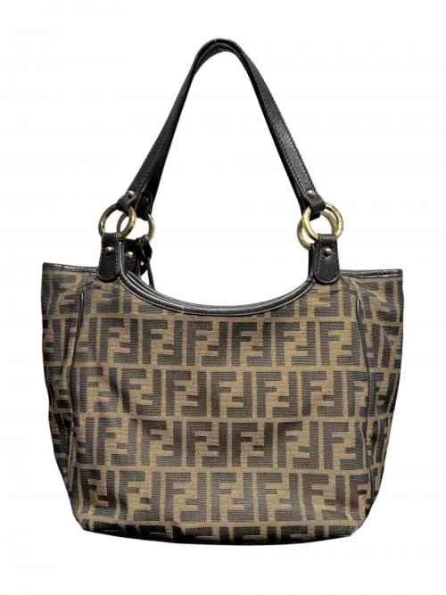 FENDI（フェンディ）FENDI (フェンディ) FENDI/ハンドバッグ/ズッカ柄/8BH156 ブラウン サイズ:-の古着・服飾アイテム