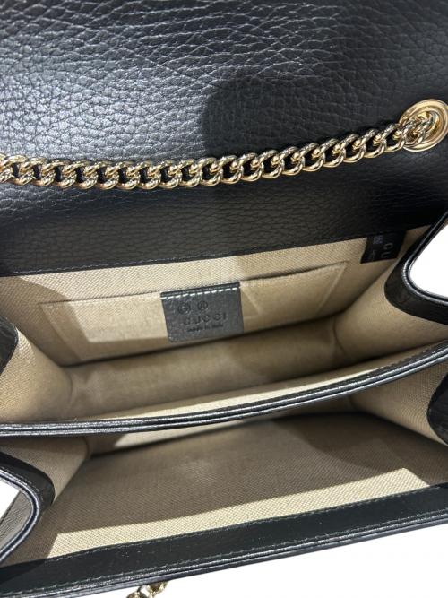GUCCI（グッチ）GUCCI (グッチ) インターロッキングショルダーバッグ ブラック サイズ:-の古着・服飾アイテム