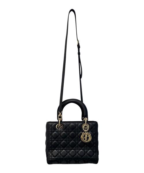 Christian Dior（クリスチャン ディオール）Christian Dior (クリスチャン ディオール) Lady Dior Medium / レディディオール ミディアム ブラック サイズ:ミディアムの古着・服飾アイテム