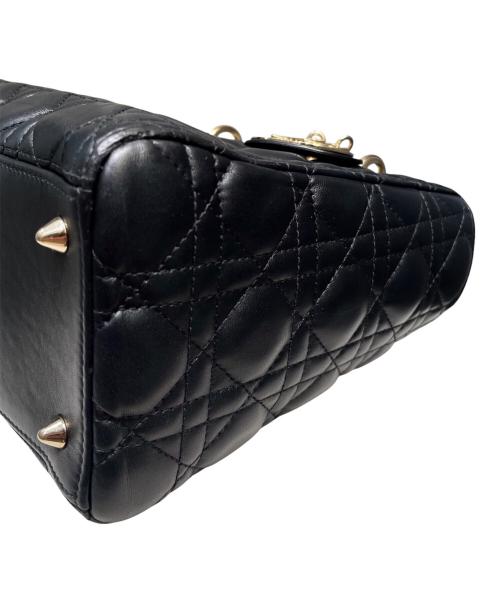 Christian Dior（クリスチャン ディオール）Christian Dior (クリスチャン ディオール) Lady Dior Medium / レディディオール ミディアム ブラック サイズ:ミディアムの古着・服飾アイテム