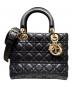 Christian Dior（クリスチャン ディオール）の古着「Lady Dior Medium / レディディオール ミディアム」｜ブラック