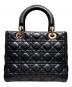 Christian Dior (クリスチャン ディオール) Lady Dior Medium / レディディオール ミディアム ブラック サイズ:ミディアム：350000円
