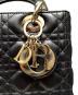 中古・古着 Christian Dior (クリスチャン ディオール) Lady Dior Medium / レディディオール ミディアム ブラック サイズ:ミディアム：350000円