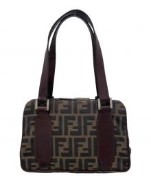 FENDI（フェンディ）の古着「ズッカ柄ハンドバッグ」｜ブラウン