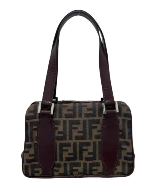 FENDI（フェンディ）FENDI (フェンディ) ズッカ柄ハンドバッグ ブラウンの古着・服飾アイテム