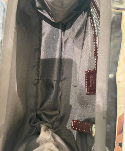 FENDI（フェンディ）FENDI (フェンディ) ズッカ柄ハンドバッグ ブラウンの古着・服飾アイテム
